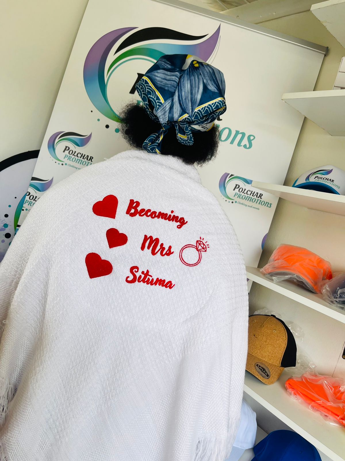 Branded merchandise display