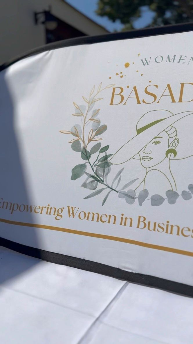 Basadi Women's Network branded event banner