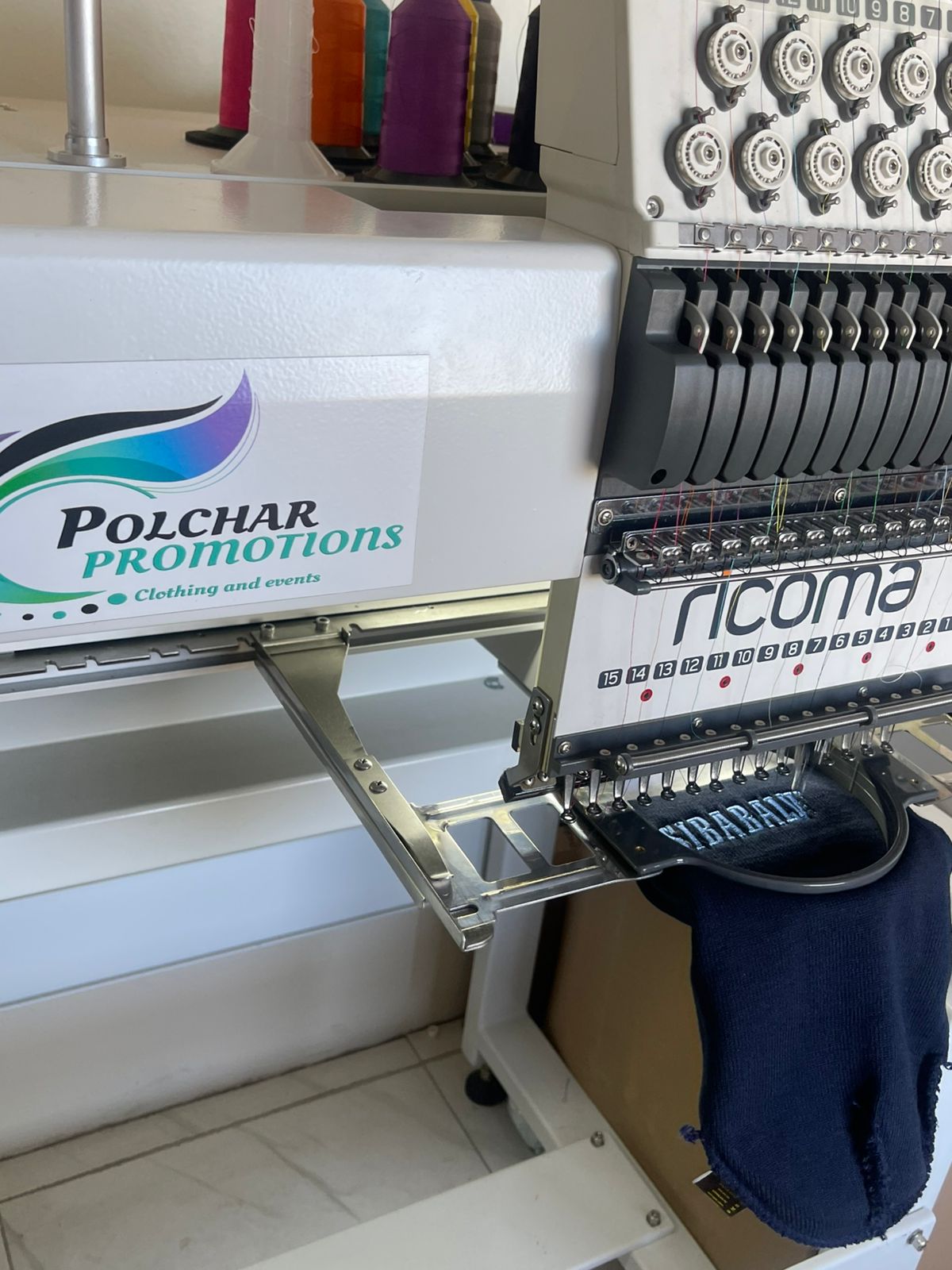 Custom embroidery detail