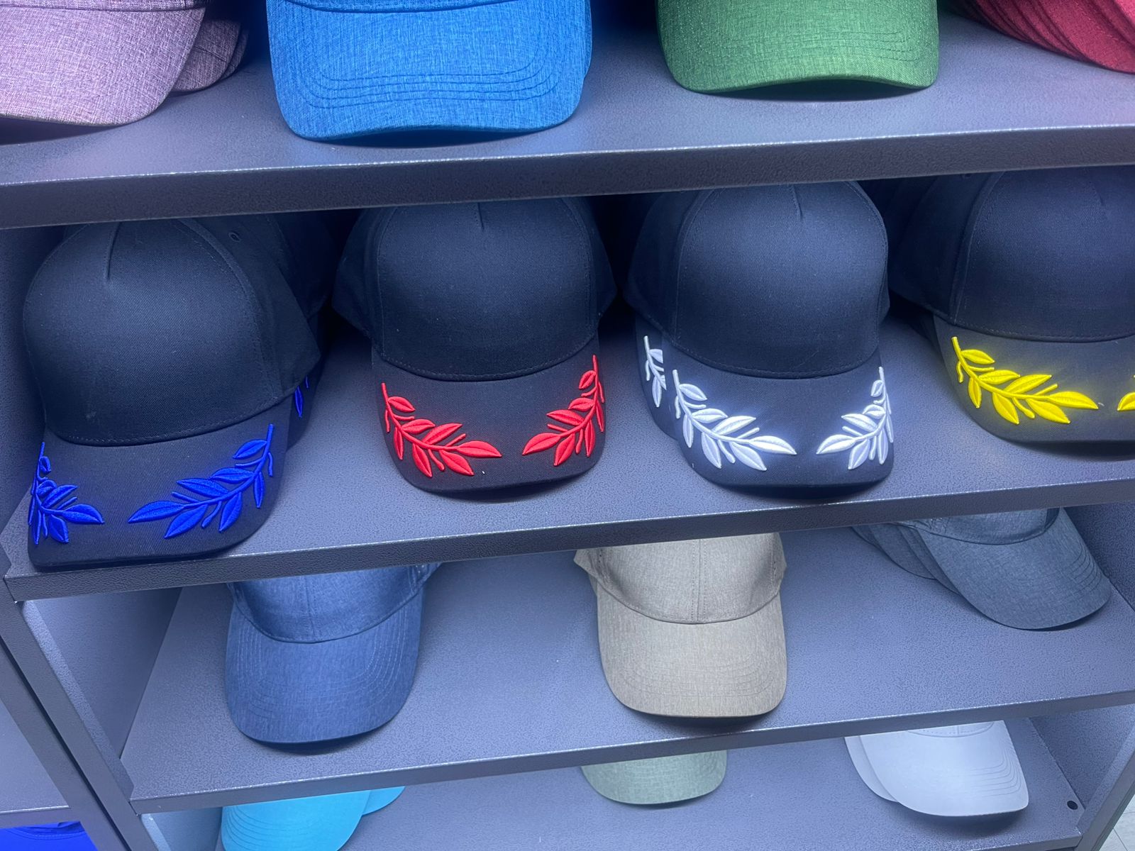 Folded branded apparel